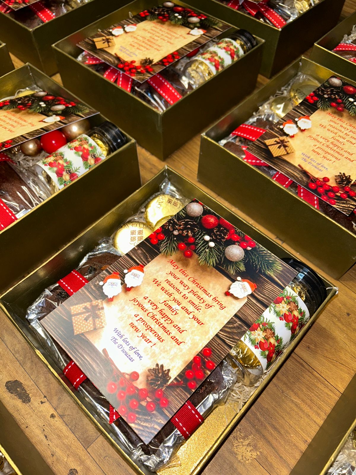 Hard board Christmas hamper box