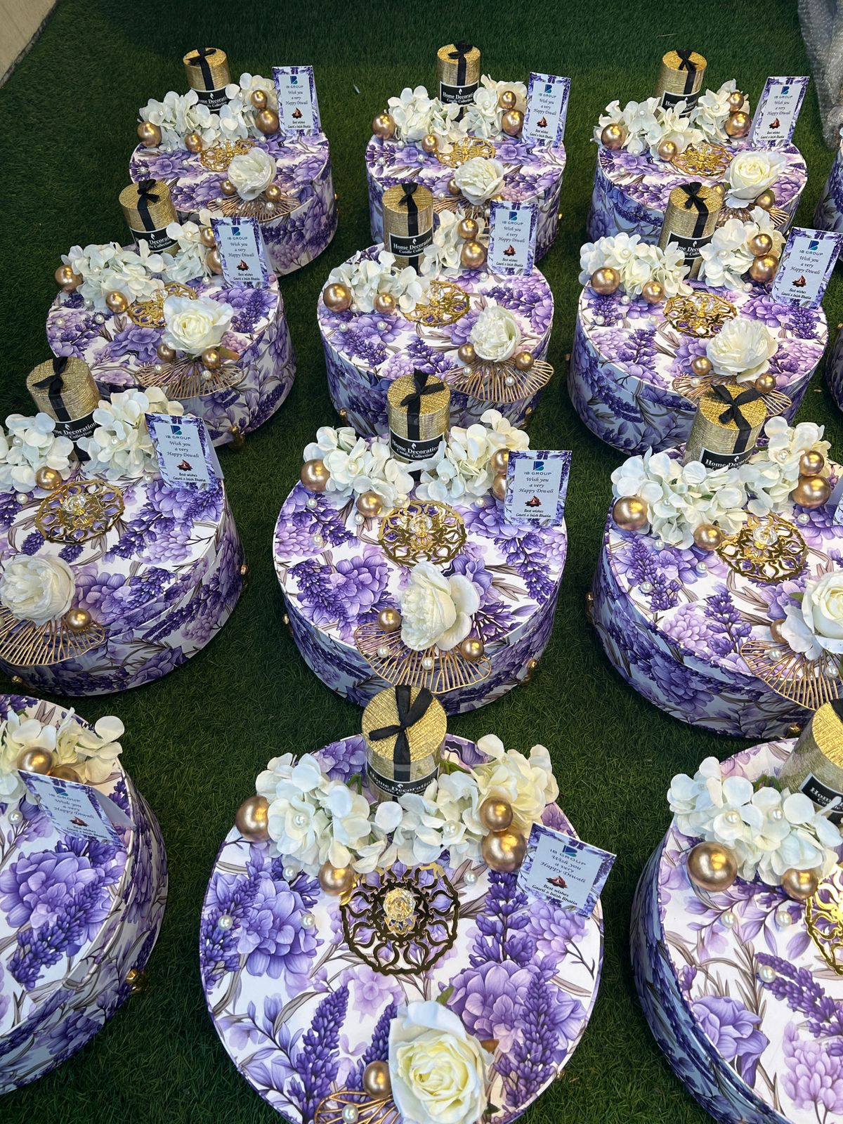 Round Lavender box Hamper