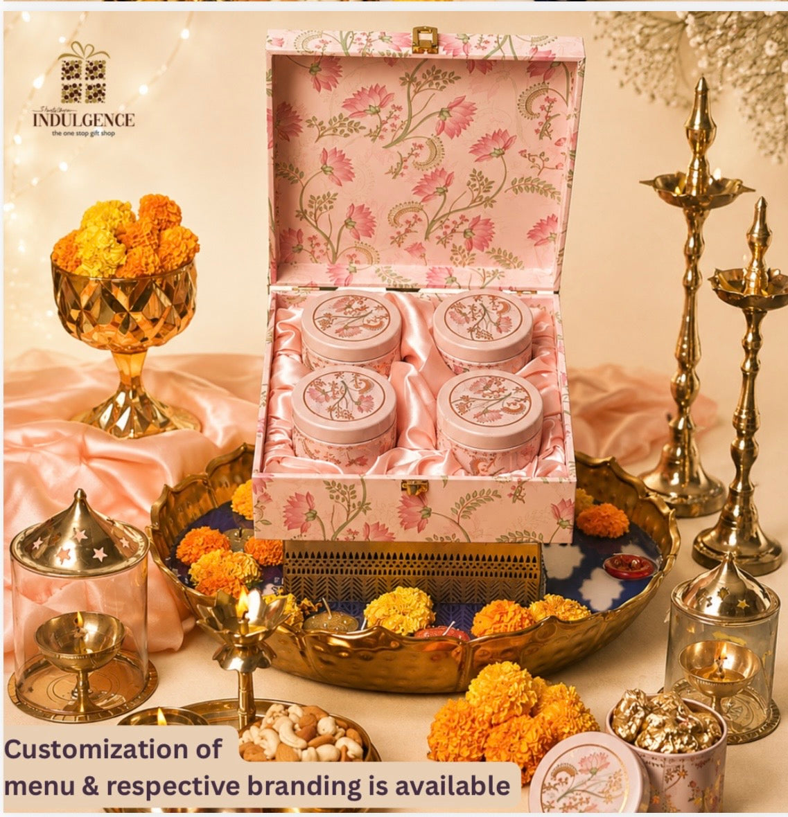 4 Tin Festive Box Diwali Hamper