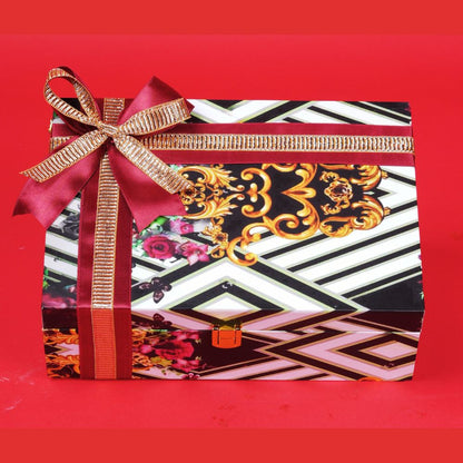 Black and white zac print Hamper