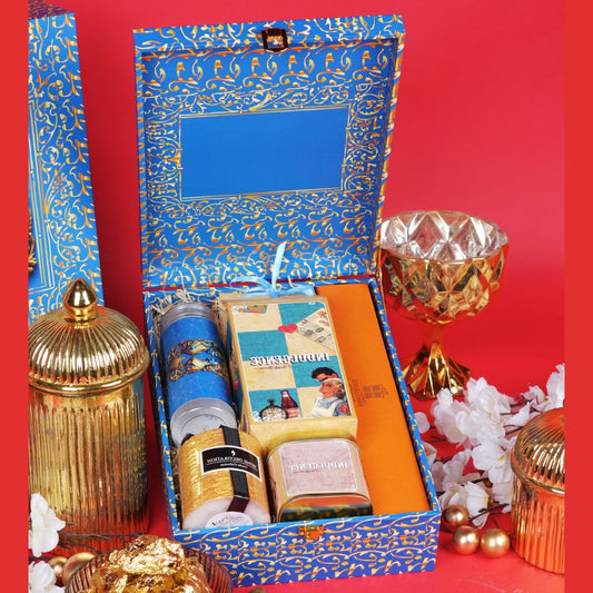 Blue King and queen Box Hamper