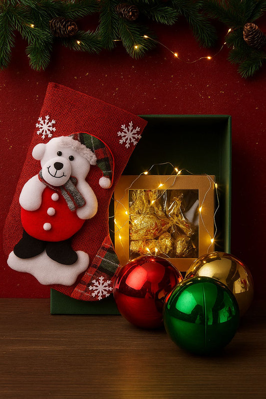 Chocolate and Christmas Ornament Hamper
