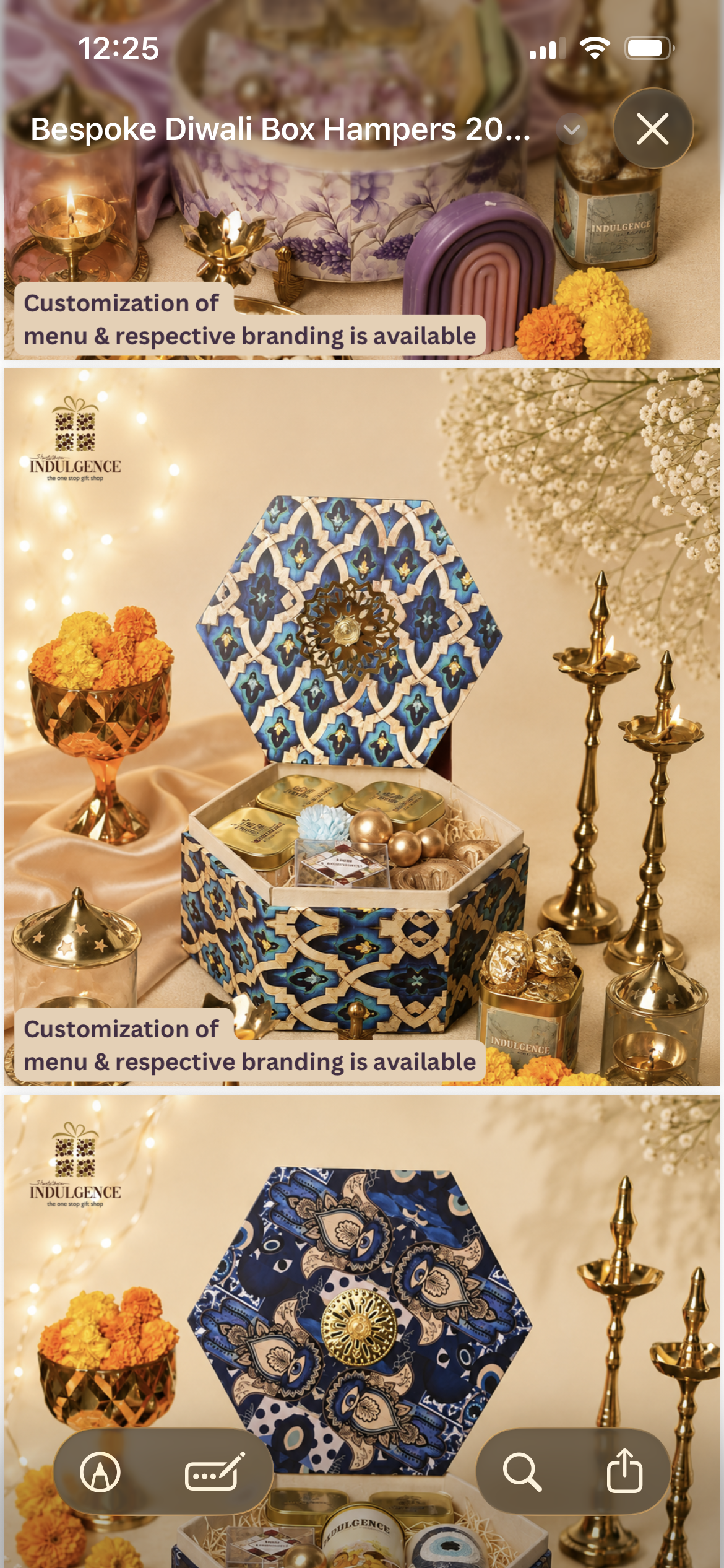 Hexagonal Mughal Box Diwali Hamper
