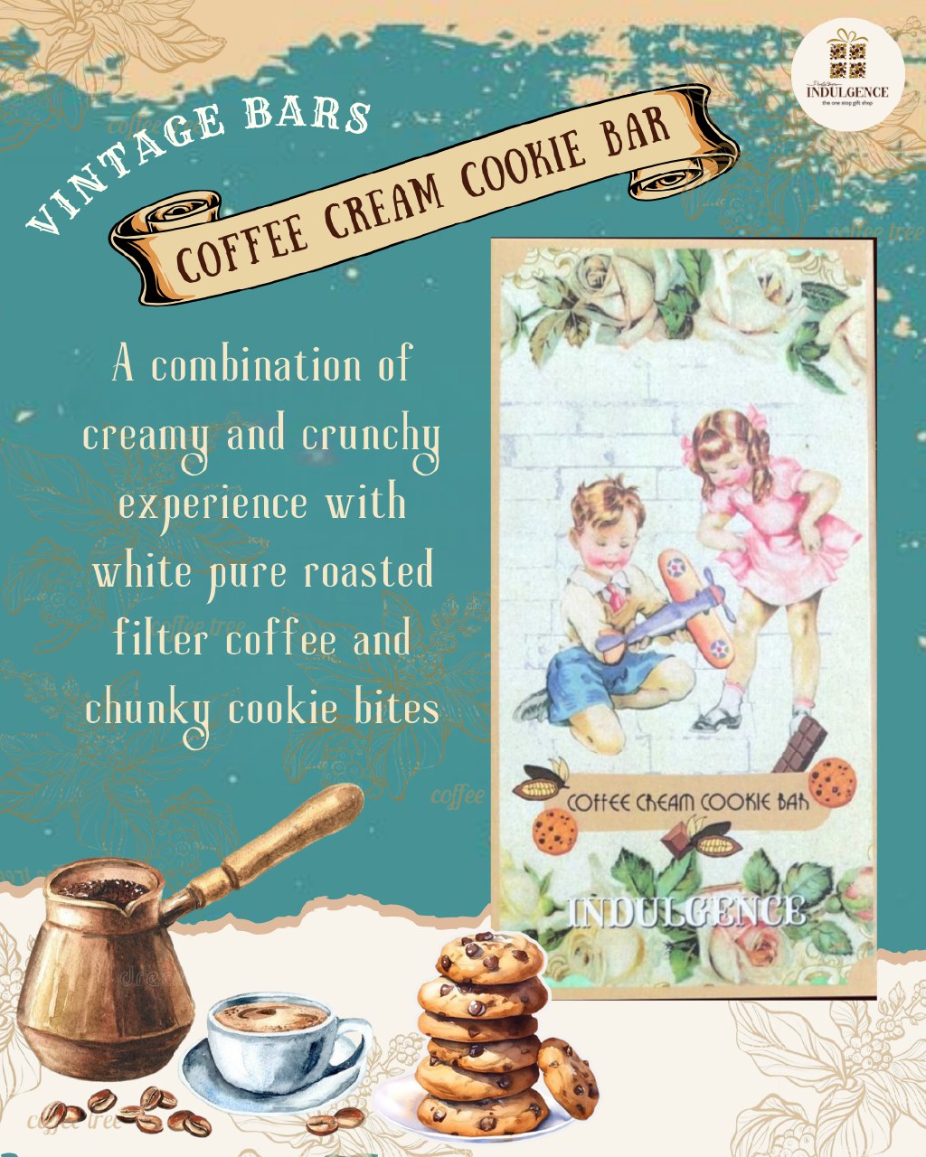 Coffee Cream Cookie Bar
