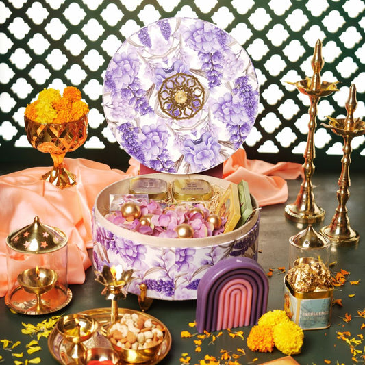 Round Lavender box Hamper