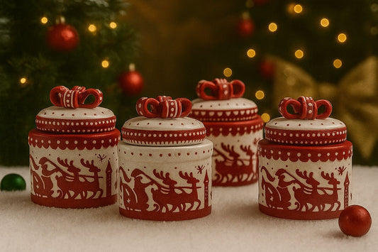 Reindeer Ceramic Gift Jar