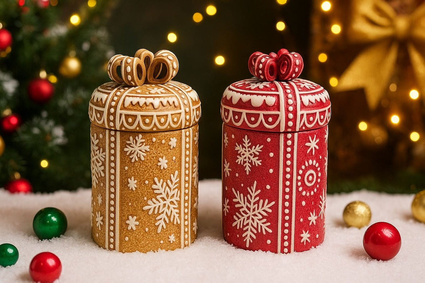 Cylindrical Ceramic Gift Jar