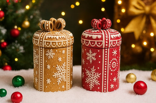 Cylindrical Ceramic Gift Jar