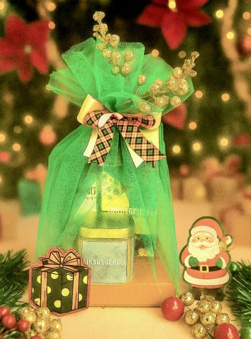 Green Assorted Christmas Goodie Bag