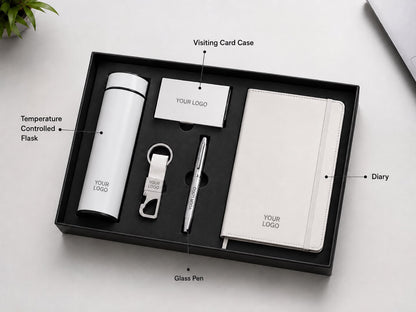 Compact White Office essentiel Hamper - 2