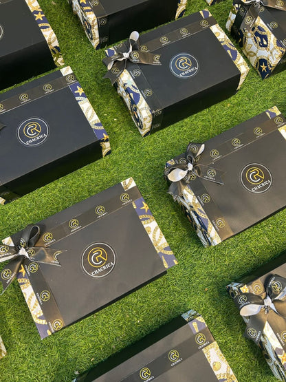 Versache Blue and white box Hamper